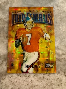 John Elway 1997 Topps Finest Rare Gold Refractor #170 Denver Broncos - Picture 1 of 2