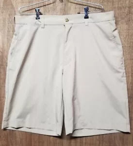 PGA Men's SIze 36 Athletic Golf Shorts, Khaki Color - Picture 1 of 7