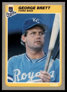 1985 Fleer #199 George Brett NM+ Royals