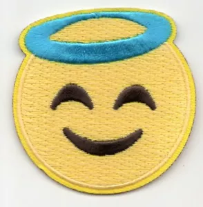 EMOJI HALO Iron On Patch Emojis - Picture 1 of 1