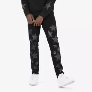 COPPER RIVET BLACK JEANS W/ STARS - Picture 1 of 14