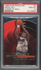 1999-00 Flair Showcase License to Skill Grant Hill 5 PSA 10 rare pop 2