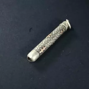 Victorian Gilt Sterling Silver Telescopic Pencil Antique Chatelaine Tool - Picture 1 of 12