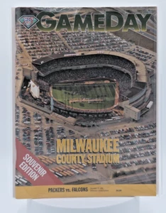 1994 Packers Vs Falcons--Last Game At Milwaukee County Stadium Program - Picture 1 of 1