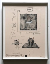 Robert Rauschenberg Untitled 1973 Signed Numbered Lithograph Silkscreen Framed