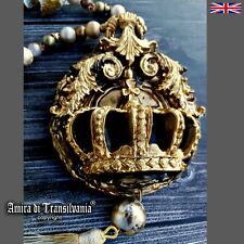gothic jewels wicca talisman streampunk necklace amulet pendant crown jewelry 2