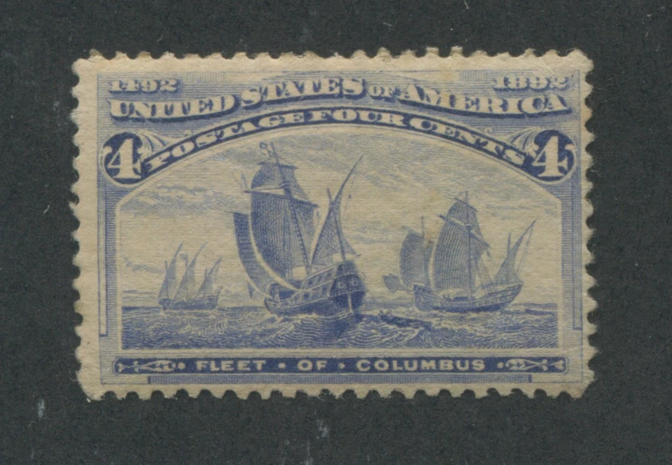 1893 US Stamp #233 4c Mint Hinged F/VF Original Gum Catalogue Value $50 - Image 1 of 1