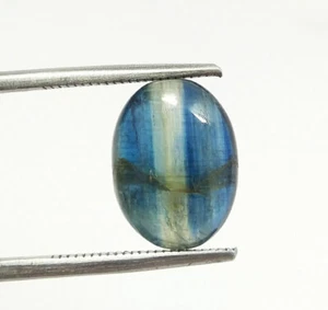 7.78 Ct Natural Kyanite Cabochon Oval Good Quality Genuine Blue Kyanite Gemstone - Picture 1 of 8