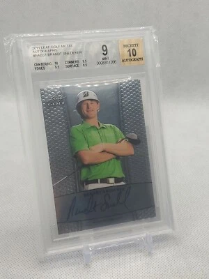 2011 Leaf Golf Metal Brandt Snedeker Rookie Autograph BGS 9 Auto 10 BA-BS1 - Image 1 of 2