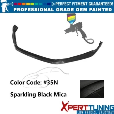 Fits 14-16 Mazda 3 MS 4DR Front Lip ABS Painted #35N  Sparkling Black Mica Foto 1 de 4