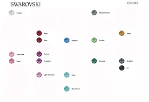 24pc Genuine Swarovski 1088/1028 Xilion Round Stone Crystal Chatons Choose Type - Picture 1 of 54