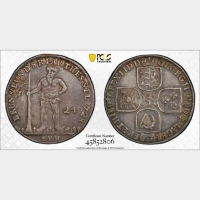 1728 EPH Germany 2/3 Thaler. PCGS AU 55. KM-187 - Image 1 of 4