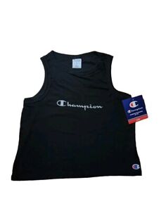 BNWT Women's Champiom (BLACK) Tank Tee with Logo Print Sz. L
