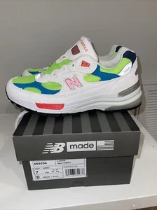New Balance 992 weiß neon cyan Wassermelone sportliche Turnschuhe M992DA Herren Größe 7 - Bild 1 von 16