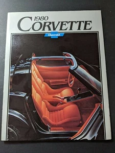 ORIGINAL 1980 Chevrolet Corvette Dealer Sales Brochure W / Foldout Poster - Picture 1 of 1
