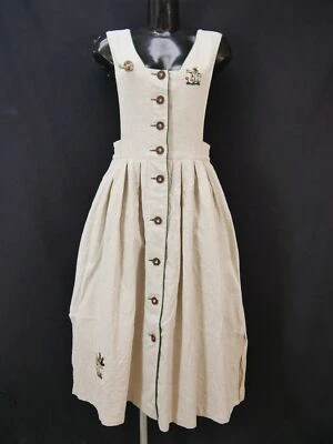 Rose Dirndl aus Bayern beige mit Applikation Landhaus Kleid Trachtenkleid Gr.38 - Bild 1 von 4