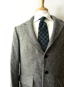 Orvis Tweed Sport Coat Jacket Recent Men's 40R 3-Button Gray New Wool Vented Euc - Picture 1 of 11