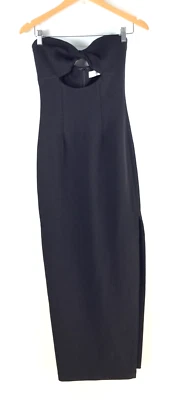 Misha Mujer Vestido Formal Vestido Talla 8 Negro Sin Tirantes Maxi Sin Mangas 107580 Foto 1 de 4