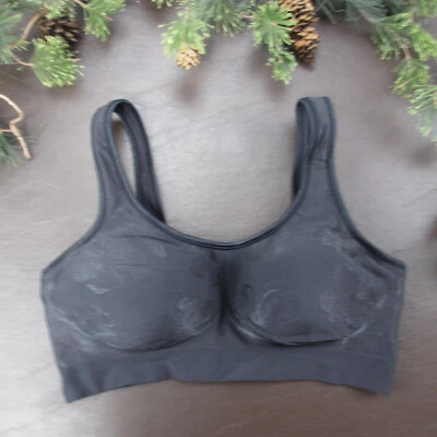 Bali Bra Size L Black Padded Wireless Clasp Back - Image 1 of 4