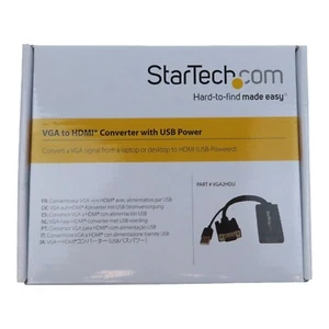 StarTech.Com VGA2HDU VGA to HDMI Video Converter 1920 x 1080 Resolution New - Picture 1 of 8