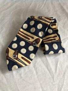 Lands' End Men's Neck Tie Handsewn Silk Golf Clubs Balls Driver 3.5" Made in USA - Picture 1 of 4