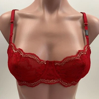 Victoria's Secret Dream Angels Push Up Without Padding Bra  Red  Size 32DDD  NWT - Image 1 of 4
