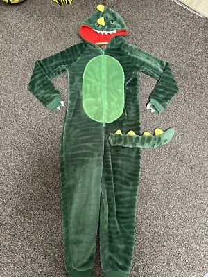 Children’s Dinosaur All In One Velour Costume. 9-10 Years Old. Detachable Tail. - Image 1 of 4