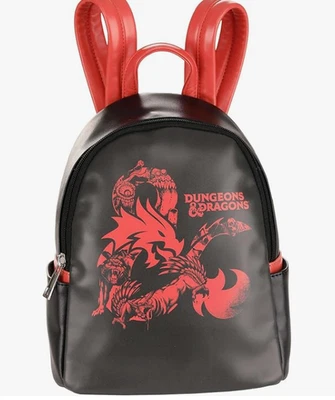 Dungeons and Dragons Mini Backpack Hasbro Gaming Exclusive Red Black New - Image 1 of 4