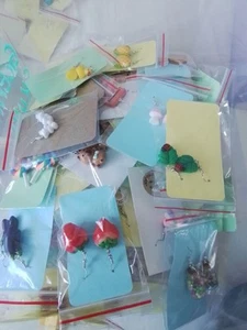 job lot 10 pairs Fashion Jewellery Novelty Earrings Lucky Dip Festival, Kitsch - Picture 1 of 14