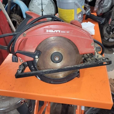 Hilti WSC 167 Professional Pro Circular Saw 7 1/4 corded 110v used - Image 1 of 3