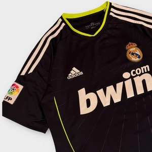 Real Madrid 2010/11 2011 LFP Adidas Jersey Away Blue Shirt Soccer Futbol Blank - Picture 1 of 7