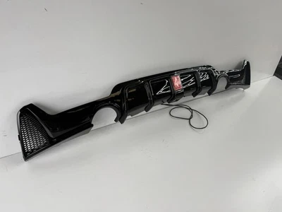 BMW 4 SERIES F32 F33 F36 GLOSS BLACK REAR DIFFUSER SPOILER 435i 440i F1 LIGHT