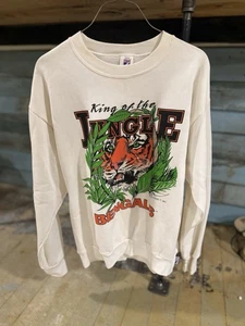 RARE Vintage 80s Cincinnati Bengals "Welcome To The Jungle" Sweatshirt NFL - Picture 1 of 7