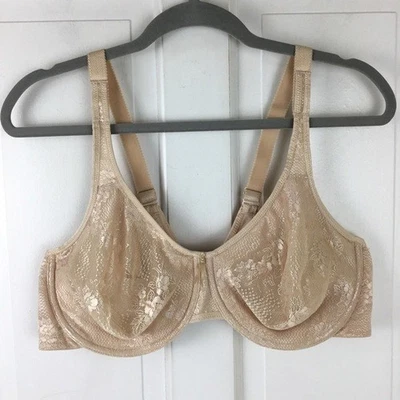Wacoal 44D Clear and Classic Full Coverage Underwire Bra 855244 Sand Beige - Image 1 of 4