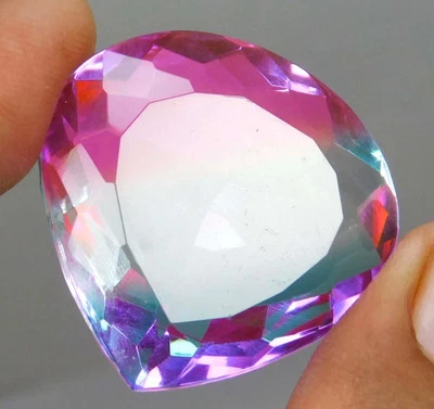 Natural 41.00 Ct Multicolor Tourmaline Pear Shape Loose Gemstone O-606 - Image 1 of 3