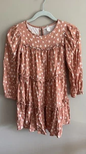 Girls Cat & Jack pink heart dress, Size 7/8 Medium - Picture 1 of 10