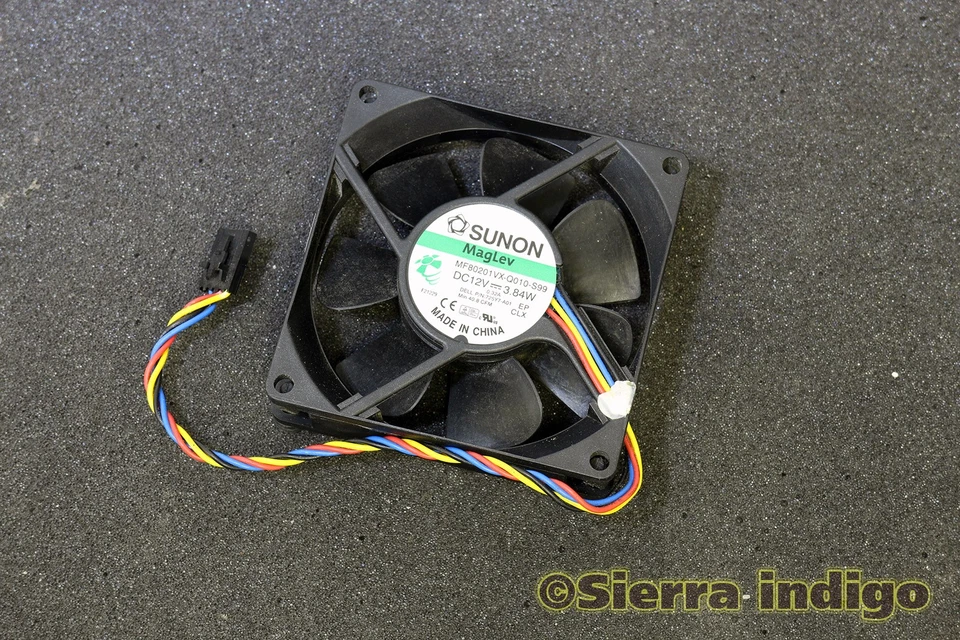 Dell 725Y7 0725Y7 Case Fan Sunon MF80201VX-Q010-S99 4-Wire 5-Pin - Image 1 of 1