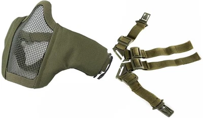 6" Foldable Half Face Mesh Mask Military Style Comfortable Adjustable Tactica... - Image 1 of 4