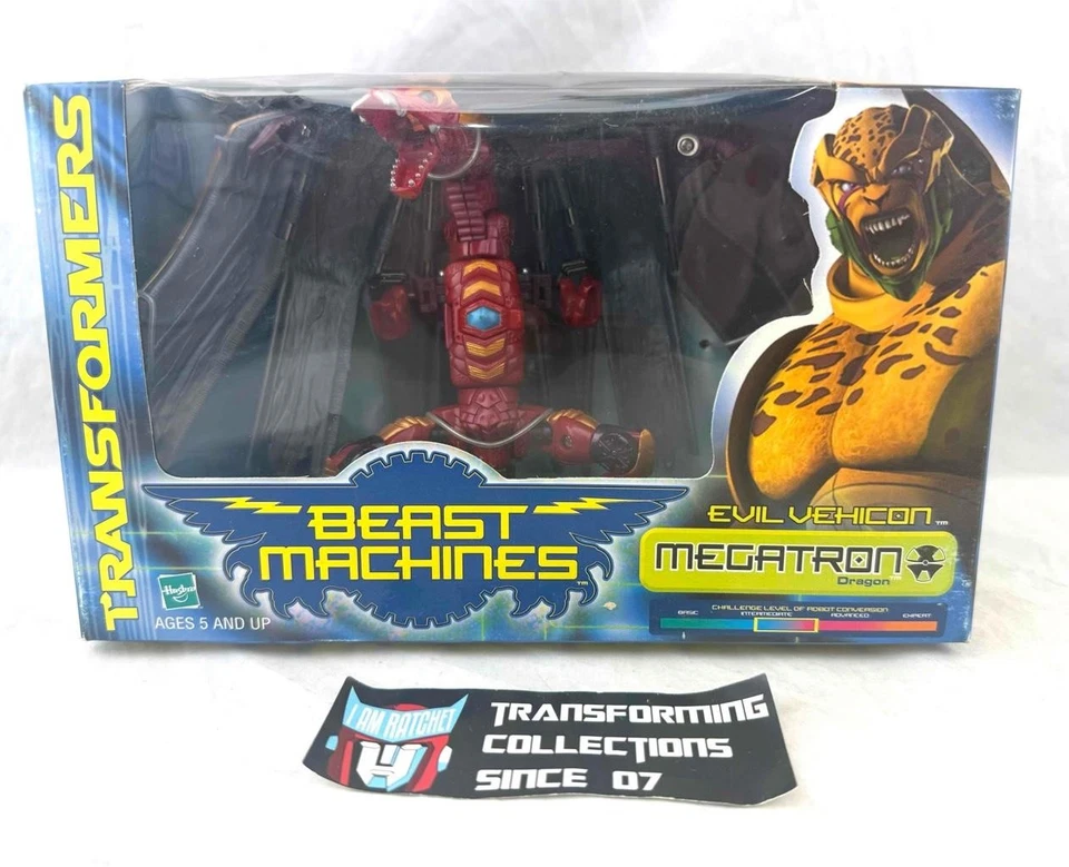 Transformers 1999 Beast Machines Evil Vehicon Megaron Dragon MISB - Image 1 of 2