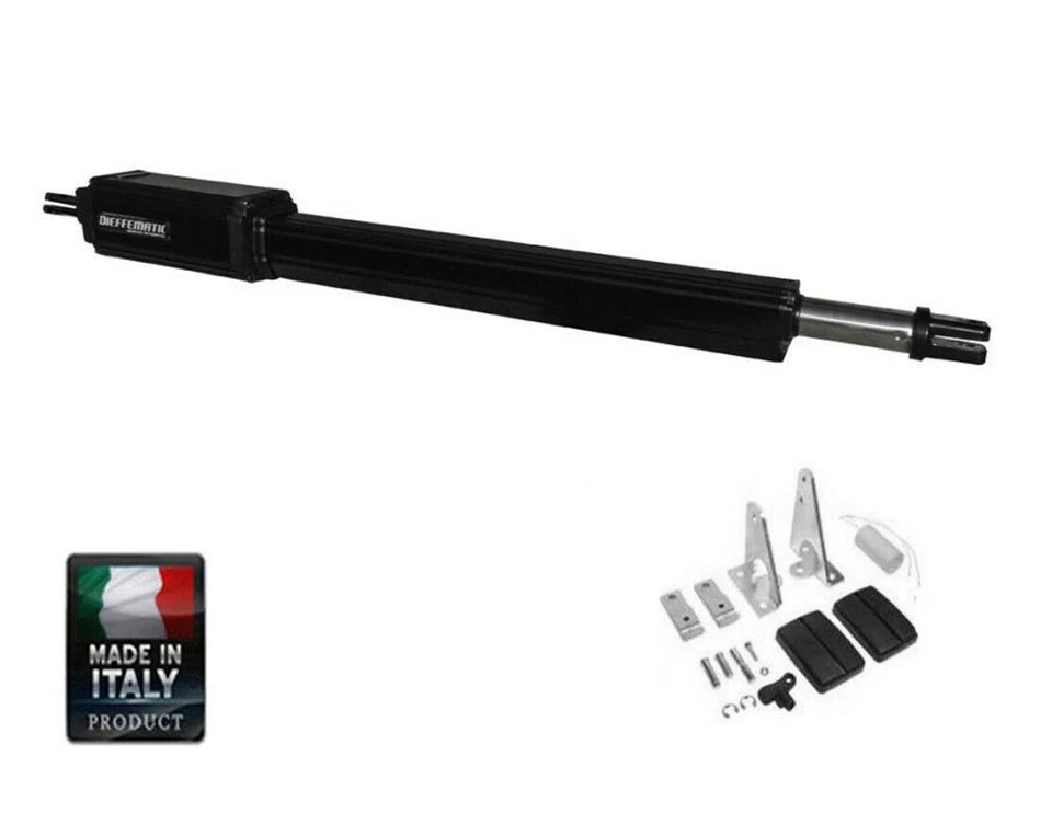 DIEFFEMATIC MOTORE PISTONE MOTORIDUTTORE AUTOMAZIONE CANCELLO ANTE BATTENTE VH CORSA 500 12V