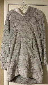 Disney Mickey Mouse Kunstfell Fleece Damen Grau Langarm Pullover Hoodie M - Bild 1 von 3