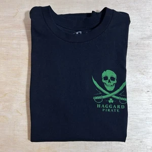 Haggard Pirate Shirt Small Skull Black Streetwear Skate California Beer - Picture 1 of 7