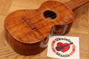 Kumalae 1920'S Vintage3 Curly Koa Soprano With Rope Binding Ukulele 5124 Safe de - Picture 1 of 11