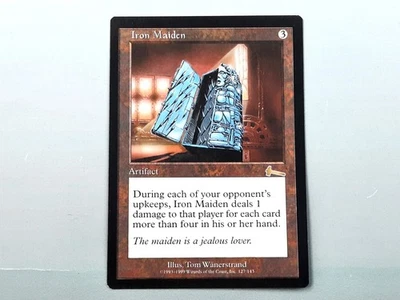 MTG - URZA'S LEGACY (BB/'99) - IRON MAIDEN (127) - EISERNE JUNGFRAU/RARE/N.P./NM - Bild 1 von 4