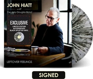 John Hiatt/Jerry Douglas "Leftover Feelings" Signed SLEEVE 2x Splatter Vinyl/LP - Picture 1 of 2