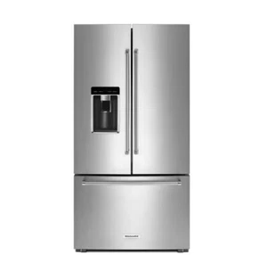 NEW KitchenAid 23.8 cu. ft. Counter Depth French Door Refrigerator - KRFC704FPS - Picture 1 of 5