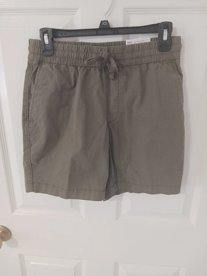 Sonoma 7” Pull-On Elastic Waist Drawstring Stretch Olive Shorts Men’s Size XS