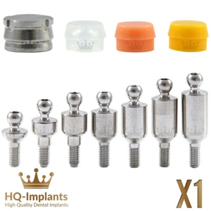 Ball Attachment Silicone Caps Set Dental Supplies Int Hexagon 2.42mm Overdenture - Picture 1 of 5