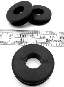 Rubber Grommet Bushing Durable Fit 1" Hole, 1/8" Thick Panel, Has 1/2" ID, Black - Picture 1 of 12