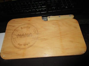 NEU LASERHELD Brotzeitbrett Holz mit Gravur "Beste Mama der Welt" (1) - Bild 1 von 5